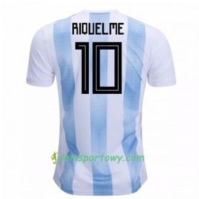 Koszulka Argentyna Riquelme 10 Domowe Koszulki Piłkarskie Mistrzostwa Świata 2018